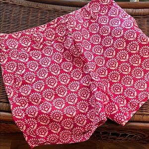 Loft Pink and white shorts